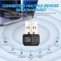 Upgrades Mini USB Bluetooth 5.4 Dongle Adapter WIreless Transmitter Receiver For PC/Laptop Driver Free For Win10/11 Driver Free