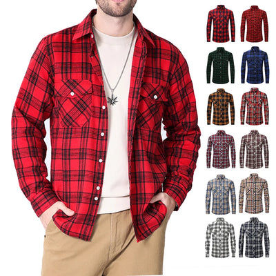 American size men's long-sleeved shirt autumn and winter | SAMAG