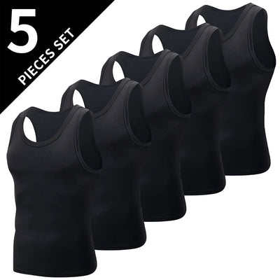 1/3/ Men's Solid Color Simple Fashion Fitness Vest | SAMAG