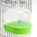 Transparent Bird Bath Tub - Splash-Proof PP Shower for Parrots, Lovebirds & Conures w/ Easy-Grip Handle