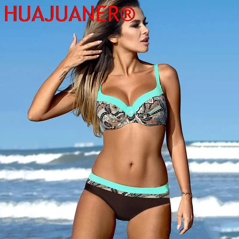 Swimsuit Red Push Up Bikini Set Women Swimwear Sexy | SAMAG
