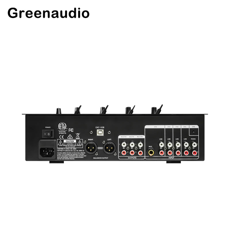 GAX-DM6 6 Channel Digital Sound mixing Console Professional Karaoke Audio Mixer Audio DJ 48V Phantom Power