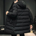 2023 Men Winter Parka Down Coat Casual Parkas Jacket Wind Breaker Winter Overcoat High Collar Mid-length Outdoor Snow Jacket