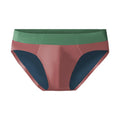 Men's ice silk seamless underwear men breathable briefs summer thin boys sports low waist short shorts head