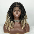 Synthetic Braided Bob Wigs Dreadlocks Lace Front Braiding Hair Wig Crochets Braids Wig Butterfly Locs Crochet Hair Wig for Women
