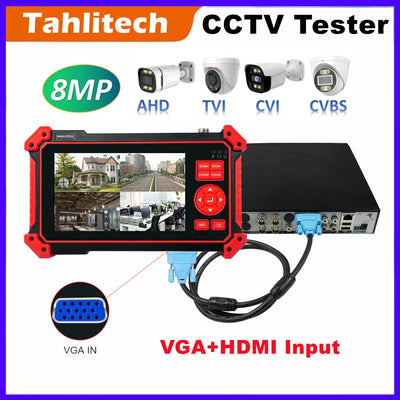 Mini 5-inch CCTV Tester 8MP AHD/CVI/TVI Monitor Cameras | SAMAG