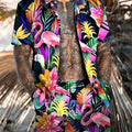 Men's New Hawaiian Short-Sleeved Shirt Shorts Set Summer | SAMAG