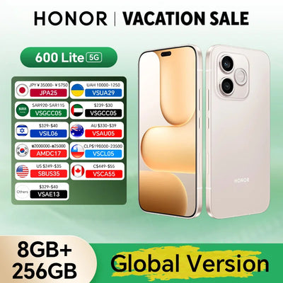 HONOR 600 Lite 5G Global Version, 8GB+256GB, 6.6" AMOLED | SAMAG