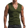 Men's vest V-neck vest solid color casual breathable slim sleeveless T-shirt men's wholesale