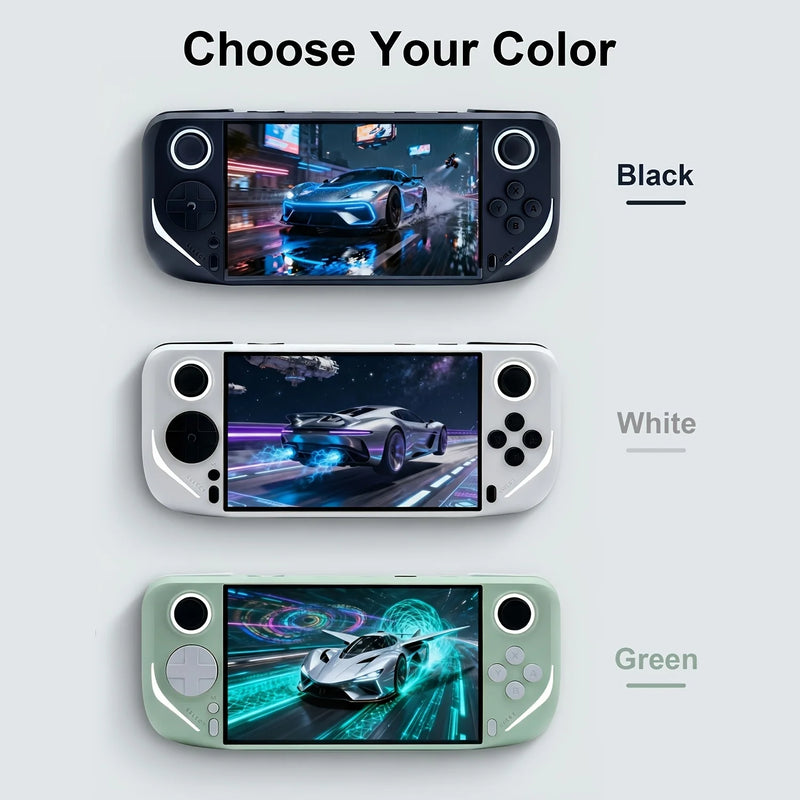 E6 Handheld Game Console — Portable Open-Source Linux System, 5-inch HD IPS Screen, Retro Gaming Device, Ergonomic Grip Design