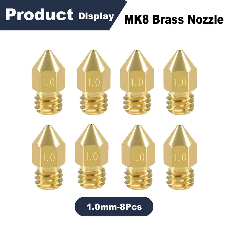 0.4/0.6mm MK8 Extruder Nozzle 3D Printer Nozzle for Creality Ender 3/3 Pro/3 V2, Ender 5/5 Pro, CR-10/10S, Makerbot, 3D Printer