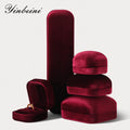 Yinbeini Wedding Ring Box Velvet Jewelry Box Collection Bracelet Necklace Pendant Storage Case Jewelry Display Organizer H030