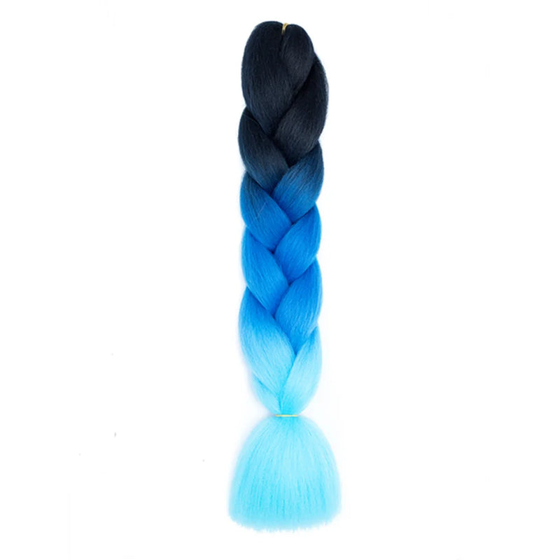 24 Inches DIY Jumbo Braiding Hair Synthetic Hair Extensions Afro Ombre Crochet Braid Hair Wholesale For Women