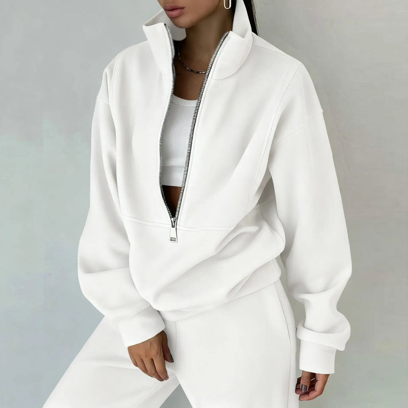 Tracksuit Set Stylish Autumn And Winter Comfortable Warm Two-piece Sets Suit Women Casual Streetwear Sportswear