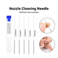 10Pcs Cleaning Needles 0.2/0.25/0.3/0.35/0.4mm Stainless Steel Cleaning Drill Tools for 3d Printer Hotend Nozzle Cleaning Parts