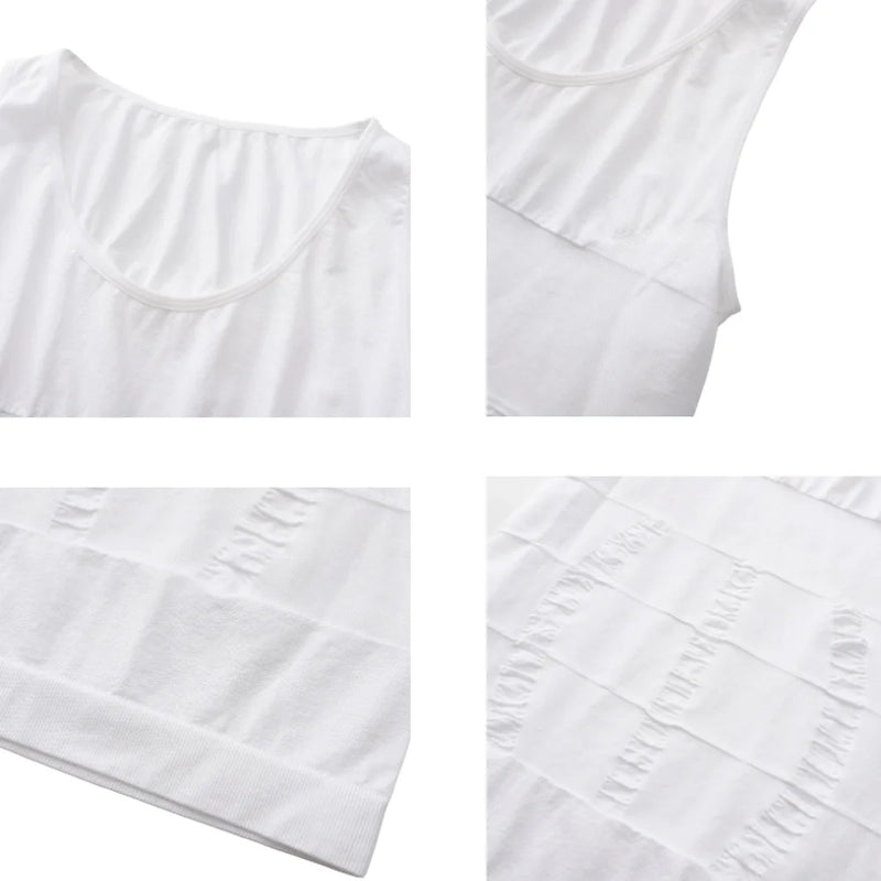 Mens Slimming Compression Shapewear Elastic Breathable Undershirt Gynecomastia Chest Compression Body Shaper Daily Under Clothes