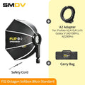 SMDV Flip 32 Quickly Release Parabolic Out Door Softbox for Godox Flash Soft box V1 AD100PRO AD300PRO V860III AD200