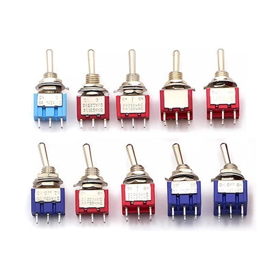 MTS-102 103 202 203 3Pins 6 Pins Mini Toggle Switch | SAMAG