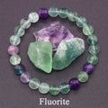 Women's Genuine Tree Patterned Agates Beads Bracelet Real