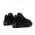 New Brand Punk Style Women Shoes Lace-up heel height 6CM Platform Shoes Woman Rock Boots Metal Decor Woman Sneakers