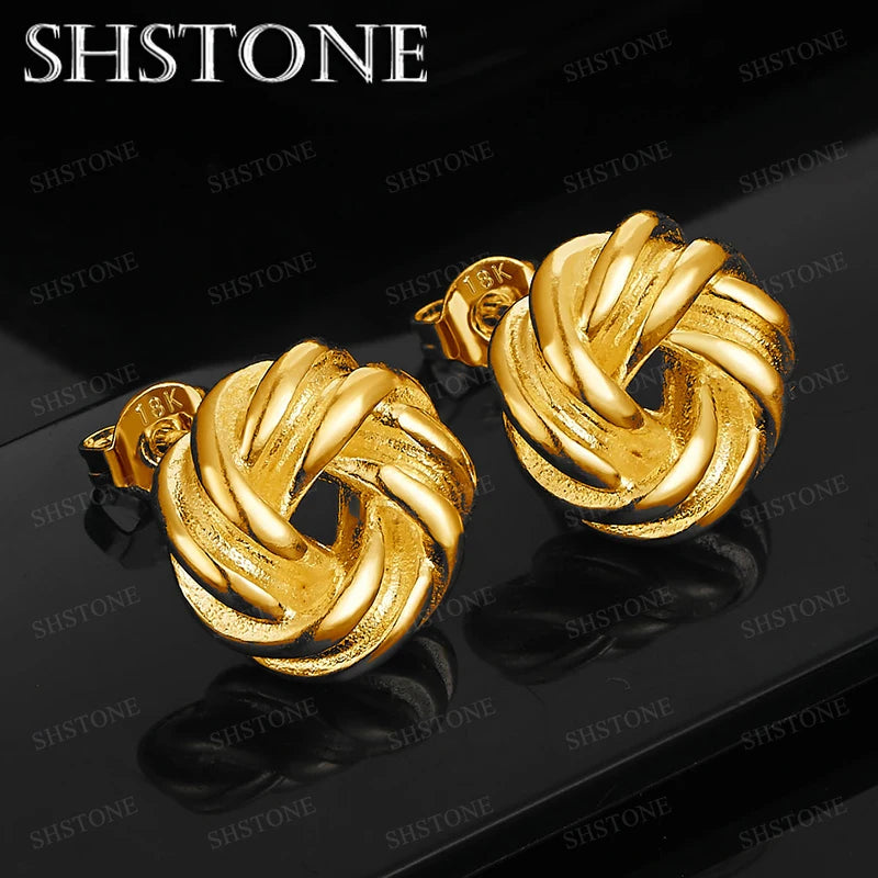 Hot New 18k Gold Round Zircon Rose Flower Multi Circular Stud Earring Fashion Accessory Anniversary Party Classic Luxury Jewelry