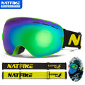 Ski Goggles Anti-fog Double Layers UV400 Big Glasses | SAMAG
