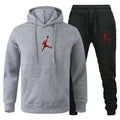 Autumn_Winter Men's jogging Fitness sportswear Set_ Fashionable long - sleeved sweatshirt + casual pants 2 - View 5 | SAMAG