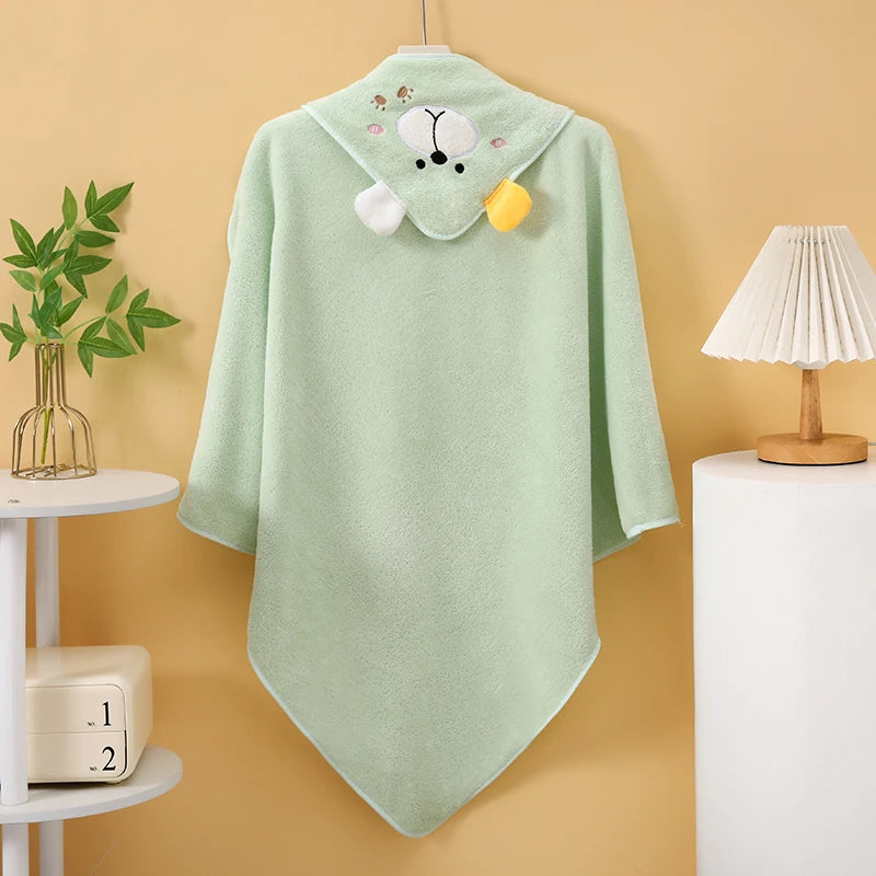New Coral Fleece Bath Towel for Infants and Children, Suitable for Use in Bathrooms, Swimming Pools, Beaches, and Families. Can Be Used as a Newborn Blanket. Super Absorbent, Comfortable and Soft Fabric. New Pattern Design. M