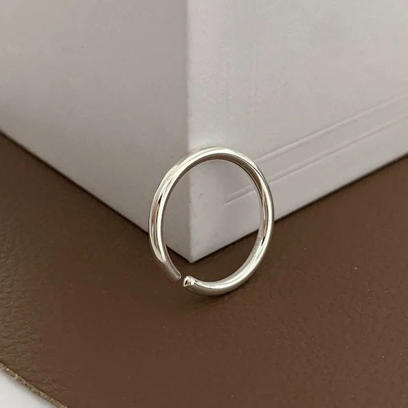 925 Sterling Silve Love Heart Hollowed Out Ring For Women Girl Extremely Fine Korea Ins Jewelry Gift Dropshipping
