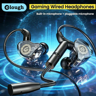 Elough Headset Gamer Headphones Wired Earphone Gaming | SAMAG