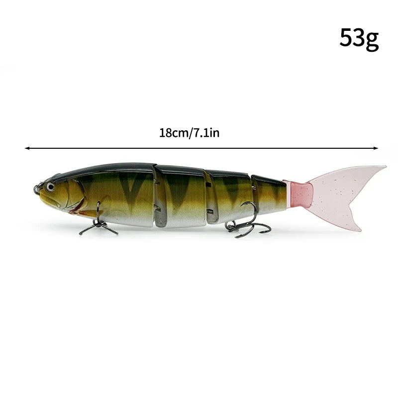 11.5cm 18.5g Balam Glide Bait Swimbait Joint Giant Pike | SAMAG