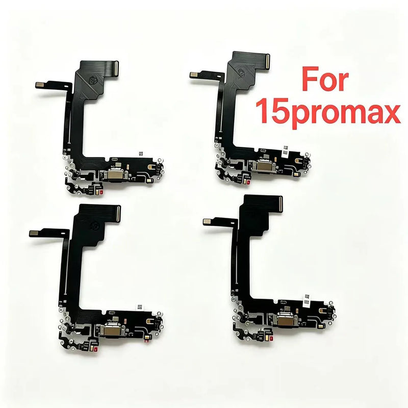 Original USB Charging Port Flex Cable with Microphone for iPhone 15 15plus 15pro 15 pro max Charger Dock Connector Repair Parts