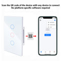 Matter smart switch  Alexa Google No APP required Intelligent Control Scan QR Code to Connect Touch Light Switch