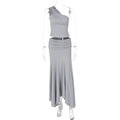 Tossy Fashion Pleated 2 Piece-Set Long Skirt For Women Off-Shoulder Cropped Pullover Top And Slim Long Skirt Sets Female Outfits