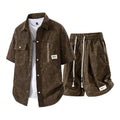 Men's Summer Casual Versatile Fashionable Cool Short - Sleeved Shirt And Set Trendy Business Outfit | SAMAG