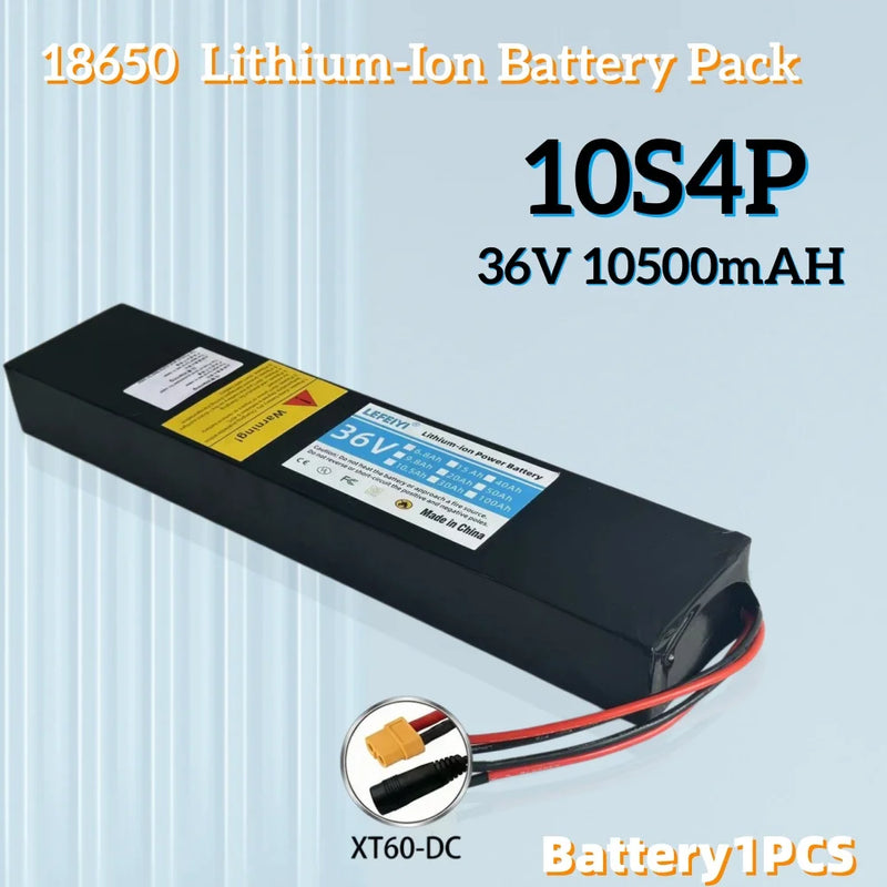 36V 10.5Ah 10S4P 500W power supply, specially modified for Xiaomi M365 electric scooter battery with BMS