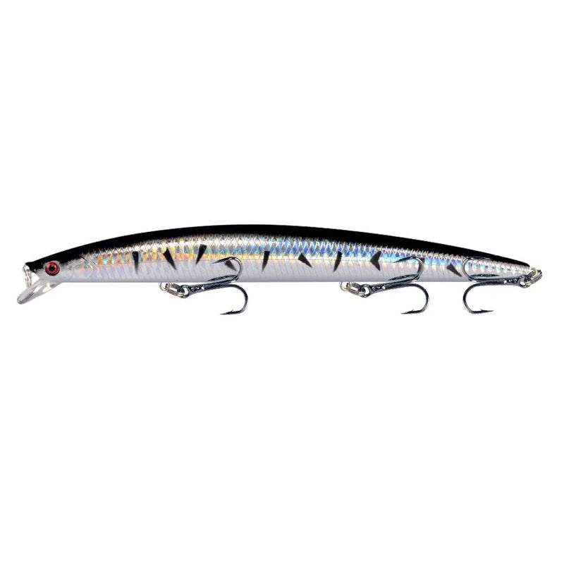 Long Minnow Fishing Lures Hard Bait Plastic Artificial | SAMAG