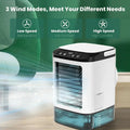Mini Water Mist Spray Air Cooler Fan USB Portable Evaporative Air Conditioner Humidifier Cooling Fan With Ice Box Silent Desktop