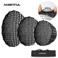 AMBITFUL P70 P90 P120 Bowens Mount Parabolic Deep Softbox with Quick Release Grid