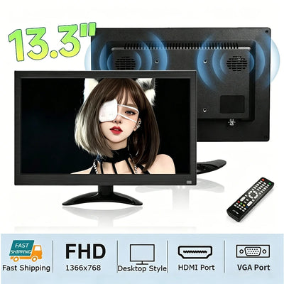 13.3-inch HD 1366x768 Monitoring Display with AV BNC HDMI | SAMAG
