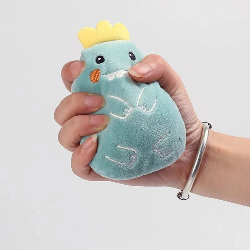 Cat toys pet plush toys self-excited toys to relieve tooth grinding cartoon animal bite-resistant plush toy supplies