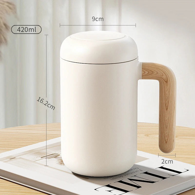Thermo Mug Ceramic Liner with Handle Tea infuser 420ML 14OZ Office Cup Coffee Tumbler insulated Flask Water Bottle termos Inner
