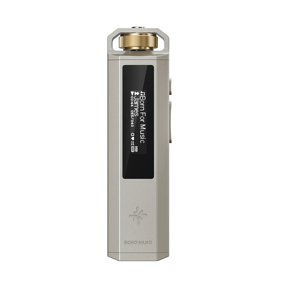FiiO ECHO NANO Retro Music Player, Pocket-Sized HiFi MP3 Player with OLED Display, USB DAC, Lossless Audio