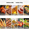 Portable folding barbecue grill with ventilation design for 3-5 people evenly heated essential for camping and picnicking