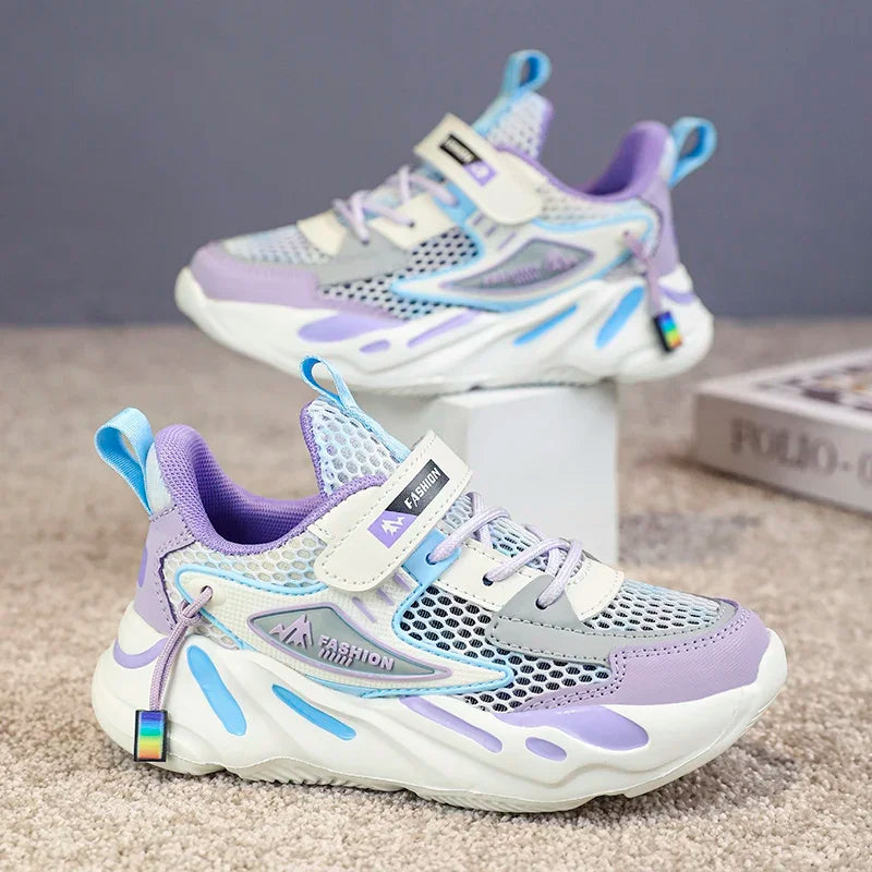 Summer Girls Casual Shoes Children Shoes Kids Female Princess Chunky Sneakers Child Cute 3 5 6 7 8 9 Breathable Light Sneakers