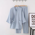 100% Cotton Gauze Women Pajama Robe Sets Spring Autumn | SAMAG