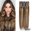 Doreen 160G 200G 240G Volume Series Brazilian Machine Remy Straight Clip In Human Hair Extensions  Full Head 10Pcs 16 to 24 Inch