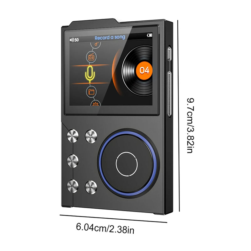 HiFi MP3 Player Lossless DSD Digital Audio Music Player Bluetooth-Compatible 5.3 Digital Music Player HiFi Lossless Audio Player