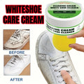 WHITE SHOE CARE CREAM – A Cleaner for White Sneakers That Removes Stains – Simple to Use for Pristine Footwear.