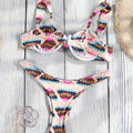 Miyouj Women Swimsuits Print Bathing Suits Push Up Two | SAMAG